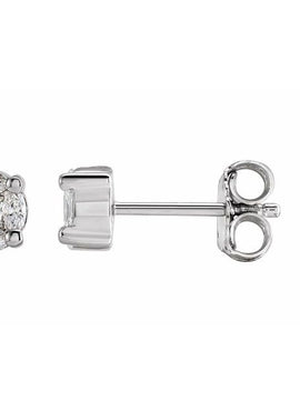 14K Yellow Gold 1/3 CTW Natural Diamond Cluster Earrings