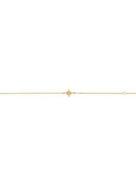 14K White Gold Star 6 1/2-7 1/2
