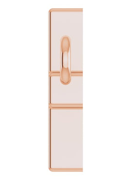 14K Yellow Gold 22x11.5 mm Sideways Cross 16-18