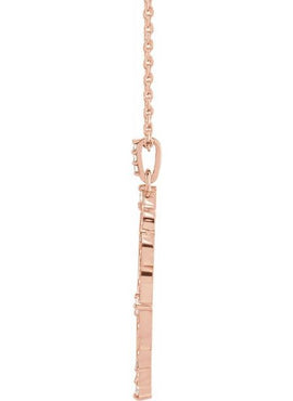 Platinum 1/6 CTW Natural Diamond Guardian Angel Pendant