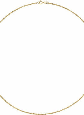14K Yellow Gold 1.7 mm Diamond-Cut Singapore  7 1/2