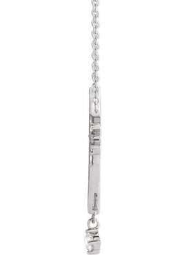 Sterling Silver .08 CTW Natural Diamond Miraculous Mary 16
