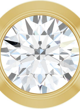 14K Rose Gold 1/4 CT Natural Diamond Slide Pendant