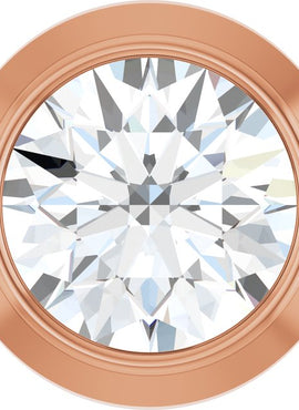 14K Rose Gold 1/4 CT Natural Diamond Slide Pendant