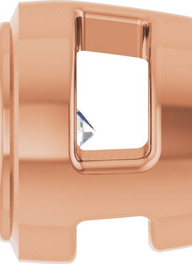 14K Rose Gold 1/4 CT Natural Diamond Slide Pendant
