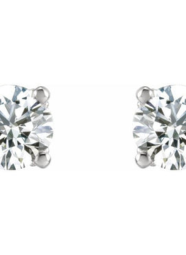 Sterling Silver 1/3 CTW Natural Diamond Stud Earrings