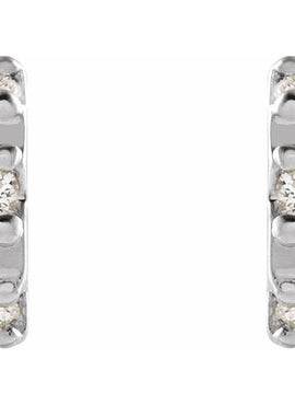 14K Yellow Gold .04 CTW Natural Diamond Earrings