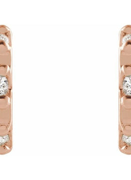 14K Yellow Gold .04 CTW Natural Diamond Earrings