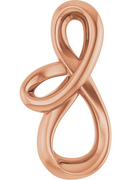 Sterling Silver 17.92x9.17 mm Freeform Pendant