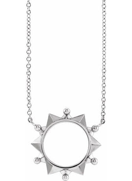 14K Rose Gold Geometric 16