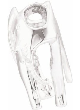 14K White Gold Elephant Slide Pendant