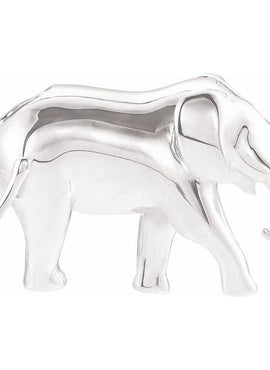 14K White Gold Elephant Slide Pendant