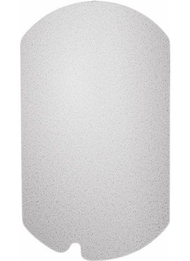 10K White Gold 20 Gauge Notched Dog Tag Stamping
