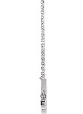 14K Rose Gold 1/5 CTW Natural Diamond Fringe Bar 16