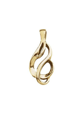 14K Yellow Gold Freeform Pendant