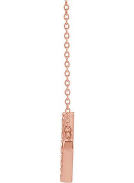 14K Rose Gold 1/8 CTW Natural Diamond Geometric 16