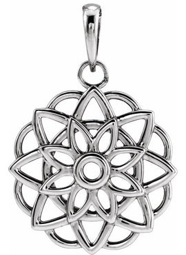 14K Yellow Gold Floral 16-18