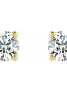 Sterling Silver 1/3 CTW Natural Diamond Stud Earrings