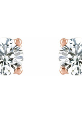 Sterling Silver 1/3 CTW Natural Diamond Stud Earrings