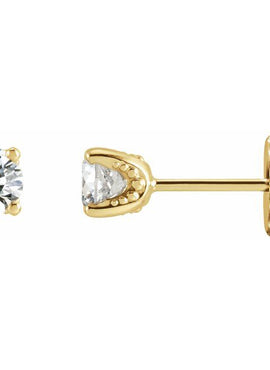 Sterling Silver 1/3 CTW Natural Diamond Stud Earrings