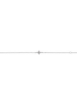 14K White Gold Star 6 1/2-7 1/2