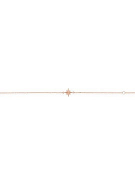 14K White Gold Star 6 1/2-7 1/2