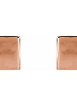 Platinum Cube Earrings