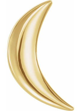 14K Rose Gold Crescent Moon Earrings