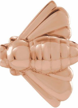 14K Yellow Gold Bee Single Earring