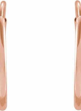 Sterling Silver Flexible Endless Tube 20 mm Hoop Earring