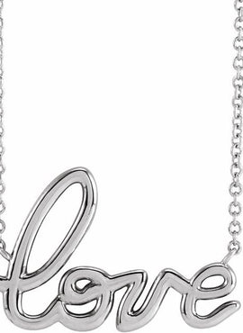 14K Rose Gold Love 16