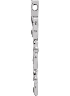 14K Rose Gold Family Vertical Bar Pendant