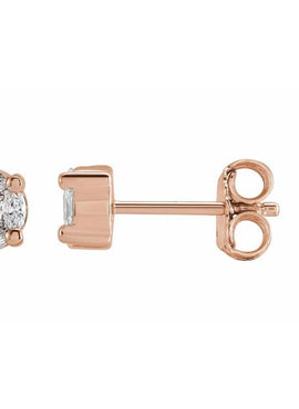 14K Yellow Gold 1/3 CTW Natural Diamond Cluster Earrings