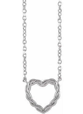 Platinum 10.25x9.52 mm Heart 16