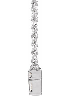Sterling Silver 1/3 CTW Natural Diamond Bar 18