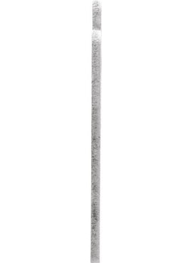 14K White Gold 24 Gauge Rectangle Stamping with External Undrilled Eyelet