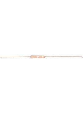 14K White Gold Faith, Love, Hope Bar 6 1/2-7 1/2