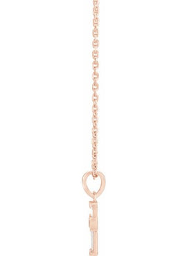 14K Yellow Gold 1/10 CTW Natural Diamond Cross Pendant