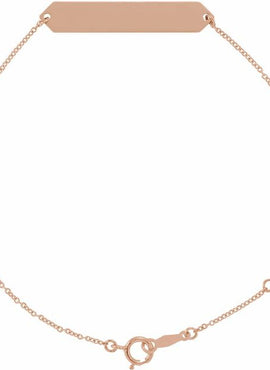 14K White Gold Geometric 7-8