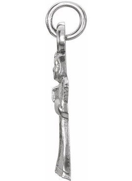 14K Yellow Gold Praying Angel Pendant