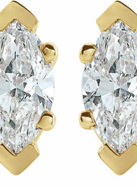 Platinum 1/2 CTW Natural Diamond Earrings