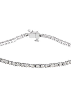 14K Yellow Gold 1 CTW Natural Diamond Line 7 1/4