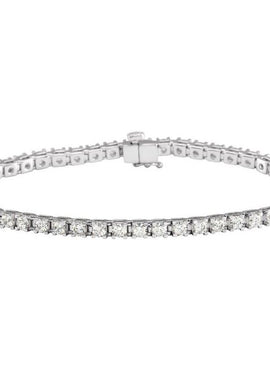 14K Yellow Gold 1 CTW Natural Diamond Line 7 1/4