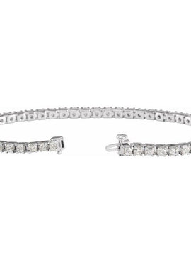 14K Yellow Gold 1 CTW Natural Diamond Line 7 1/4