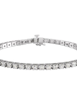 14K Yellow Gold 1 CTW Natural Diamond Line 7 1/4