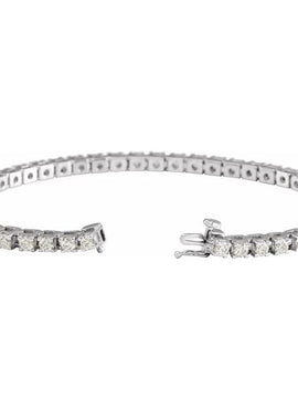 14K Yellow Gold 1 CTW Natural Diamond Line 7 1/4