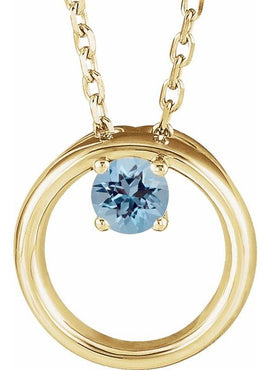 14K White Gold 1/10 CT Natural Diamond Circle 16-18