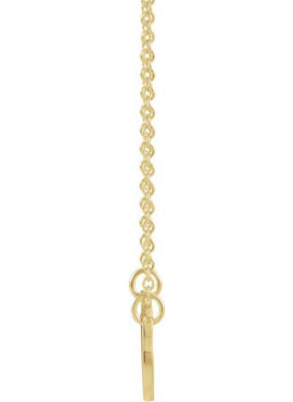 14K White Gold Mother & Daughter Stick Figure Family 18