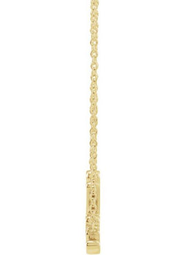 14K White Gold Believe 16
