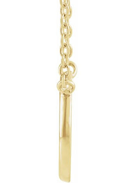 14K Rose Gold Circle 18